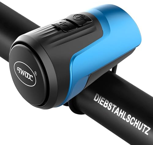 Campanello per bici elettrica, 125 db, allarme antifurto, forte suono, per adulti, con 1 modalità audio, batteria ricaricabile USB, impermeabile, per BMX, scooter, ciclismo su strada