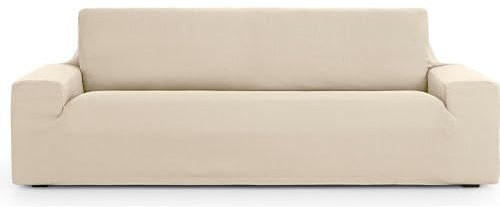 ECOMMERC3 | Funda Sofá 3 Plazas Universal y Versátil – Funda Sofá Color Crudo Protector Fácil de Colocar para Respaldo, Asiento y Brazos