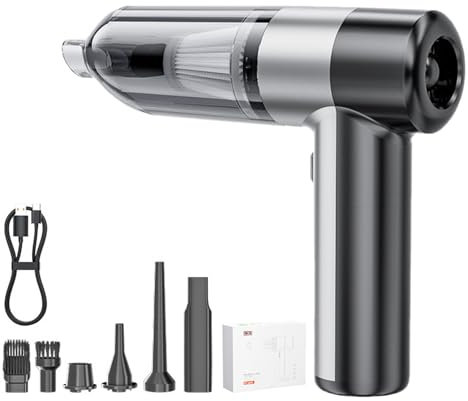 PLCPDM Nettoyeur de voiture haute aspiration 12 000 Pa/15 000 Pa moteur sans balais pour un nettoyage facile de l'intérieur de la voiture