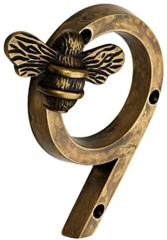 Bee House Number Sign 3D Door Mailbox Numbers 0-9 Self Adhesive House Door Numbers House Street Address Numbers Stickers for Apartment House Room Office Cars