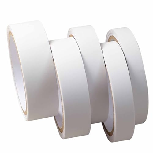 Ruban adhésif blanc 20 mm x 10 m pour bordure de meubles sans repassage pré-collé pour restauration de meubles, réparation d'armoire, panneaux en bois, outils de bricolage faciles