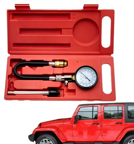 Zylindertester-Kit, Zylinderleckage-Tester-Kit Dichtheitsprüfset Für Motorzylindertester - -Manometer, Auto-Werkzeuge, Kompressionstest-Set, Diagnosegerät Für Auto, LKW, Motorrad