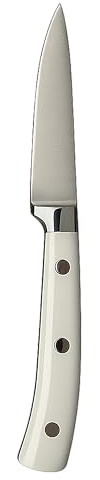 AKINDA Home - Coltello spelucchino 9 cm acciaio inox Mepra - spelucchino mepra - coltello piccolo cucina - coltello verdure mepra - coltello bianco manico abs - coltello acciaio 420J2