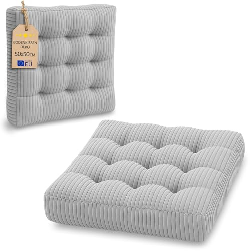 Amazinggirl Cojin meditacion y Yoga zafu - Cojín de Suelo Redondo Soporte ergonómico Ideal para Postura relajación Ejercicios Bienestar Uso Interior y Exterior cjoines meditación