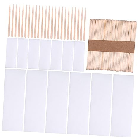 Homoyoyo 300 Stück Multifunktionale Wachssticks Set Wachsstäbe für Haarentfernung Papierstreifen Geeignet für Salon Heimgebrauch für Augenbrauen und Körperregionen