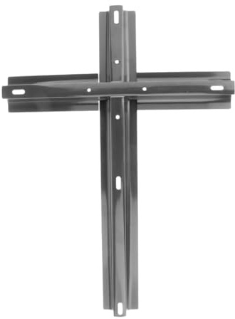 FytStycale Pied En Croix de Rechange pour Parasol de Terrasse, Support Stable pour Table, Balcon, Terrasse de, Piscine, Argent