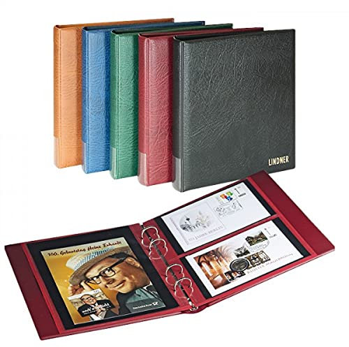 LINDNER Das Original FDC-Album Rondo Regular-weinrot