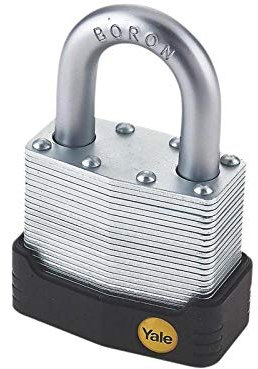 Yale yaly12755 55 mm Alta Sicurezza Lucchetto laminato, colore: giallo