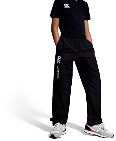 Canterbury Junior Boys Open Hem Stadium Pant | Tracksuit/Jogging Bottoms | Durability and Comfort Track Pants, Black, 14