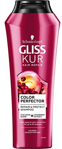6 x Gliss Kur Champú Color Shine & Protect para cabellos teñidos – 250 ml