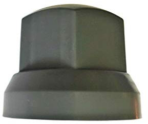 Matel Service 10 tapas para tuercas de ruedas, color gris, diámetro de 32 mm, para camión