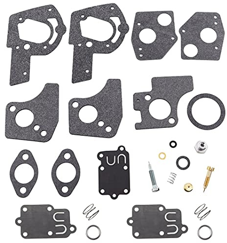 MCHNIC Juego de reparación de carburador, membranas, juego de juntas para Briggs & Stratton 3 hasta 5 CV, HP 495606 494624 135292 135232 135212 270026 272538 272538S 272637