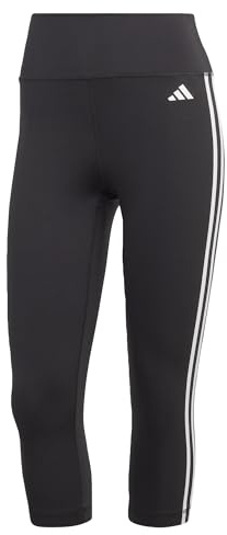 adidas Performance Train Essentials 3-Stripes High-Waisted 3/4 Leggin Blue Damen