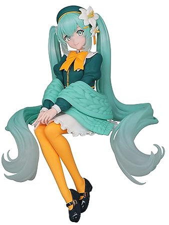 Furyu Hatsune Miku PVC Noodle Stop Flower Fairy Lily Statue 14cm, Black