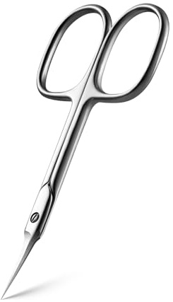BEZOX Gebogene Nagel Hautschere – Präzisions-Maniküreschere, Nagelhautschneider, professionelle Nagelschere aus Edelstahl zur Nagelhautpflege, Nagelhautschneider