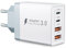 USB C Ladegerät, 4 Ports Mehrfach Ladegerät mit USB C und USB A, 45W Schnellladegerät PD 3.0 USB Netzteil für Apple iPhone 17 16 15 14 13 12 11 Pro Max, Mini SE XS XR, iPad, Samsung USBC Ladestecker
