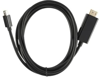Cavo di conversione monitor PzzPss 1080P Mini Displayport a HDMI Cavo adattatore Mini DisplayPort Thunderbolt 2 HD da 1,8 m for MacBook Air Linea di conversione display Mini DP a HDMI(White)