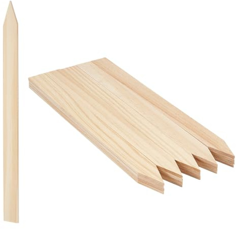 PH PandaHall 20pcs Piquet de Jardin en Bois 30cm Piquets pour Nivellement et Arpentage Piquet de Signalisation et Jardinage en Bois pour Construction Jardinage Arpentage Support Plantes Limites Ferme