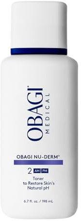 Obagi Nu-Derm Face Toner – Alcohol-Free Daily Essential for Cleansing with Witch Hazel & Aloe Vera – Skincare for Dry or Oily Skin Types – 6.7 Oz