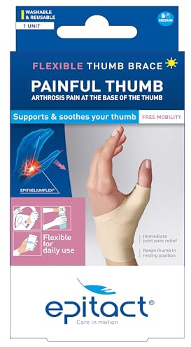 Epitact - Flexible Day Thumb Brace For Painful Thumbs - Left Hand - Size S