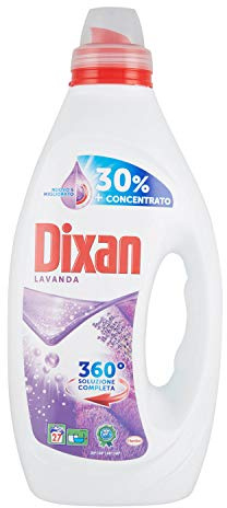 Dixan Liquide Lavande Propre Propre Détergent Lavande Liquide Contre les taches tenaces Lessive Liquide 27 Lavages 1 350 L