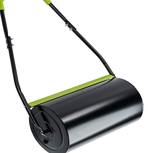 Xonic Rasenwalze Handwalze Rasenroller Gartenwalze Rasenlüfter Metall Ackerwalze 45l
