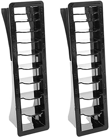 Clipper Guard Tray Plastic Blades Organizer Barber Guide Comb Storage Box Clipper Holder Hair Tools Organizer Table Storage Tray For Hair Clipper Comb 2Pcs Guide Comb Storage Case