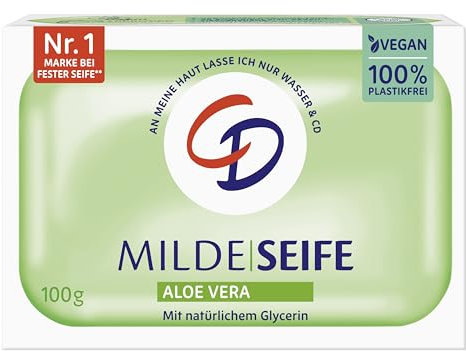 CD Savon doux à l'aloe vera 100 g végétalien et sans microplastique