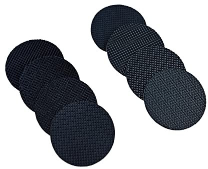 Qrity 16 Stück Gummi Möbel Pads, Anti Rutsch Pads, Bodenschoner 40mm Rund Gummipads Selbstklebend für Möbelfüße, Stuhlbeine