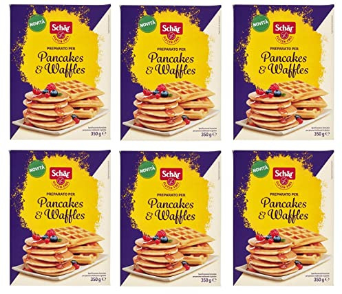Schär-Gluten Free Preparato por tortitas y gofres preparados para panqueques y gofres sin gluten 350 g
