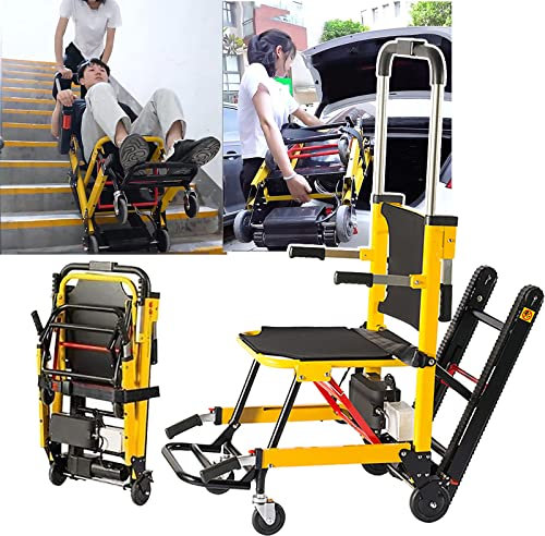 Elektrischer Raupen-Treppensteiger, Manueller Treppensteiger-Rollstuhl, FüR äLtere Menschen Mit Behinderungen, Kann Treppen Hoch- Und Runtergehen
