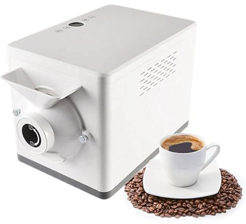 QJJML 360° Hot Air Electric Coffee Bean Roaster - 1.5kg Capacity, Multifunctional Grain Dryer Roaster for Sesame & Coffee Beans, Roasting Maker