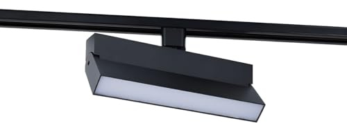 LEDKIA LIGHTING - 3-Phasenstromschiene LED Strahler 24W | Dimmbar TRIAC | CCT Wählbar 3000K-5000K | Aluminium | Flimmerfrei | Schwenkbar, Schwarz