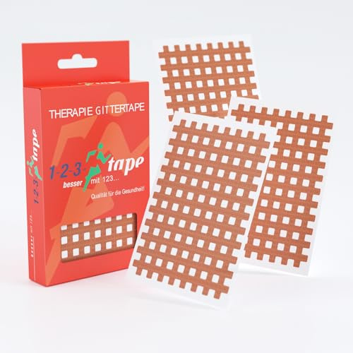 Lot de 20 pansements grillagés de type XXL - Pansements pour acupuncture de qualité supérieure - Cross Tape - Points douloureux ou comme pansements cicatrices, autocollants et polyvalents