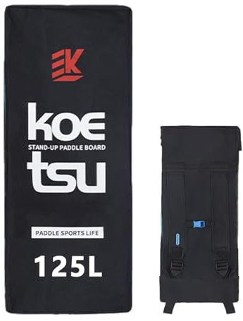 diess ONJAY69Q535PX5R9S5 Aufblasbare Bodyboards, 125 l Paddleboard-Rucksack, Paddleboard-Rucksack mit Schaumstoff-gepolsterter Abdeckung, Netz-Tragetasche, Rucksack, Stehpaddel-Reiserucksack für