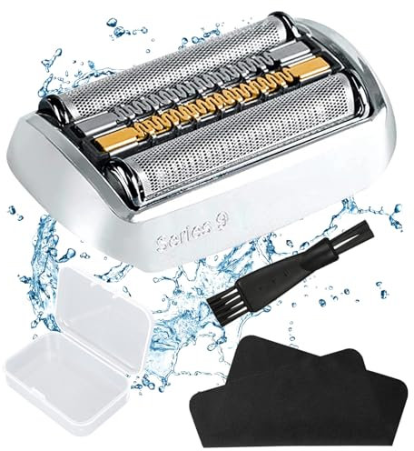 94 m Replacement Head Compatible with Braun Series 9 Shaving Head Compatible with Shaver Head for Series 9 Suitable 9477cc, 9330s, 9465cc, 9460cc, 9419s with Cleaning Brush and Cleaning Cloth