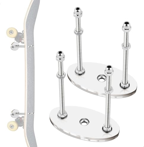 duozoanz Wandhalterung,Skateboard Zubehör Metall Mit Montagezubehör, Skateboard Wandhalterung für Decks mit Schwebeeffekt Skateboard Halterung Wand für Wohnzimmer,Garage,2 Stück