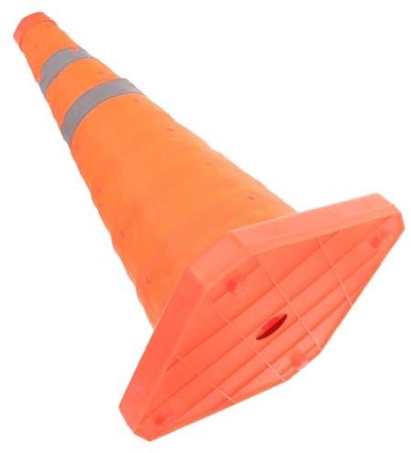 TOBBOMEY Cono De Tráfico Sin Luz Resistente Multiuso Para Señalización Vial Estacionamiento y Control De Tráfico Base Estable Antigiro Para Seguridad Carretera