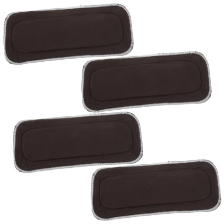 LRXIYODE 4 Pezzi Pannolino a Secco Rapido Inserti Per Pannolini in Microfibra Inserti Per Pannolini Stoffa Caffè Fibra Carbone