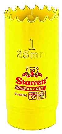Starrett 63 FCH025 – Sega a tazza, 25 mm, colore: giallo