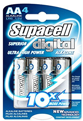 Supacell Digital AA 4 Packs Battery - Single Unit
