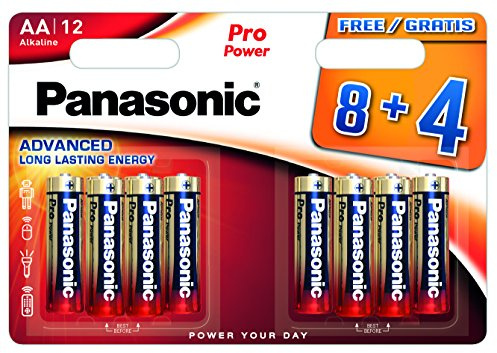 Panasonic Lot de 8 Piles avec 4 Gratuites