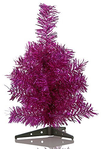 HAB & GUT -XM141- Artificial Christmas tree/coloured fir FUCHSIA metallic - Height: 11,81 inch - 30 cm