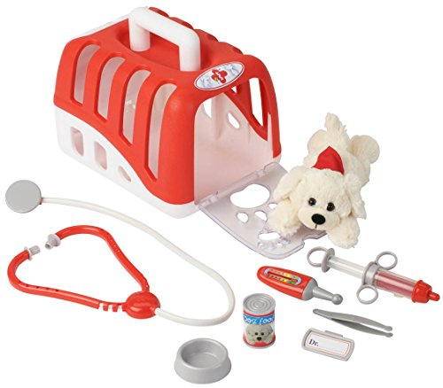 klein - 4831 - Jeu d'imitation - Mallette vétérinaire avec Chien en Peluche et Accessoires