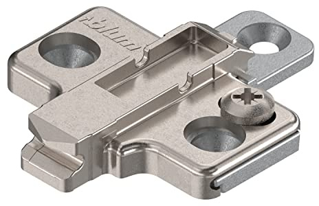 BLUM CLIP - Placa de montaje en cruz (tornillos Spax, 2 piezas, distancia de 0 mm)