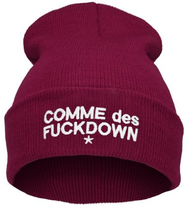 4sold Paris London Jor23an Beanie Mütze Bad Hair Day alle Hüte jetzt über 200 Artikel nur von Marke Gr. One size, Farbe: Pflaume Rot-Weiß
