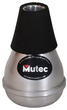 Mutec MHT164 Aluminum Trumpet Practice Mute – Compact Handcrafted Warm-Up Mute Fits in Trumpet Bell, Quiet Tone for Travel, Backstage & Late-Night Playing – Made in USA
