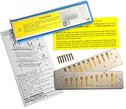 Suzuki RP-350-Eb Replacement Reed Plates for Promaster(MR-350)/Pipe Humming(PH-20N)/Hammond(HA-20) Harmonica, Key of Eb