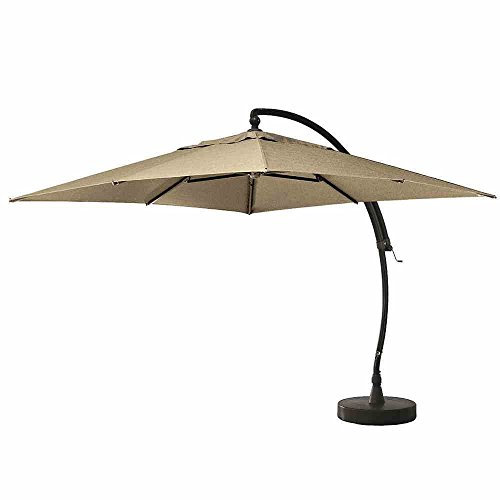 Ampelschirm Easy Sun 320x320 cm, anthrazit/taupe