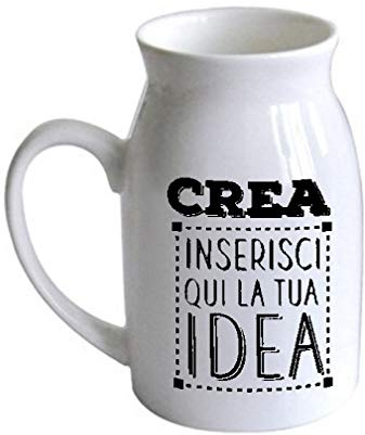 Tazza Latte IA caraffa n Ceramica Personalizzabile PS 10521 Personalizzata